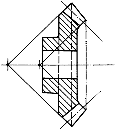 錐齒輪和準雙曲面齒輪術語點、曲線和曲面