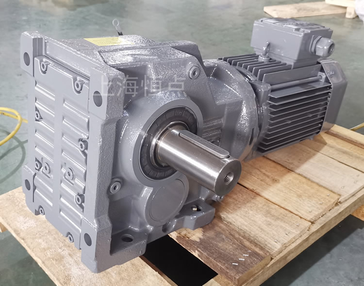 K77減速機 雙輸出軸A+B 灰色漆 實物圖