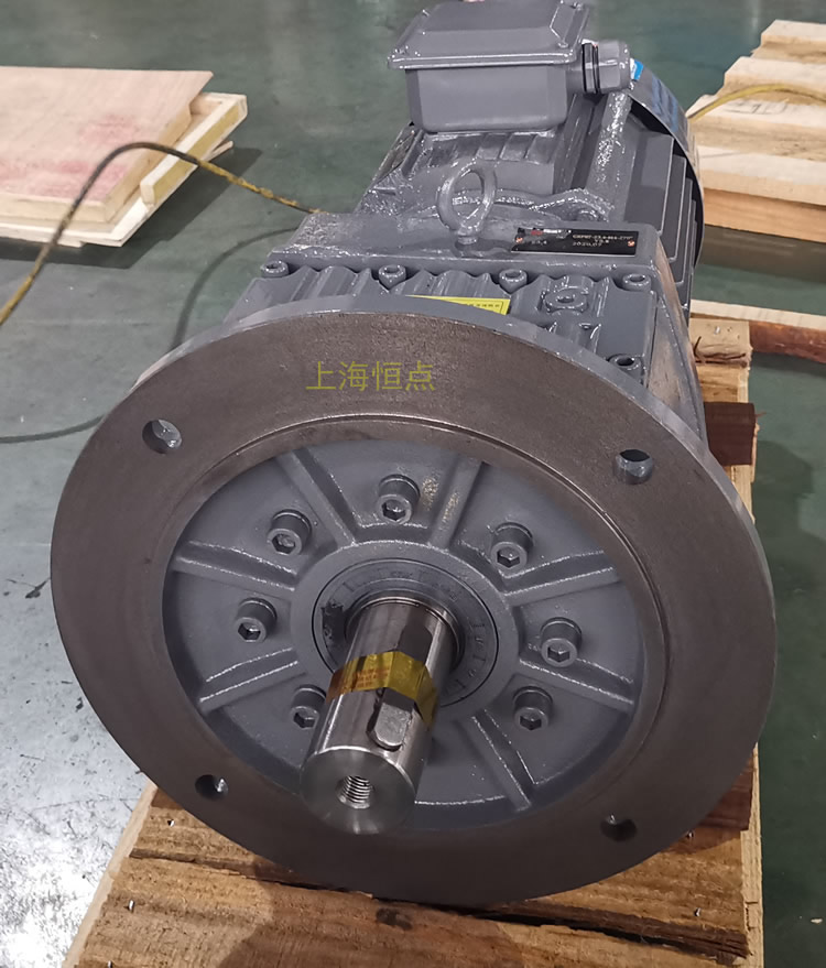 RF87減速機，立式安裝，輸入配電機，實物照片如下