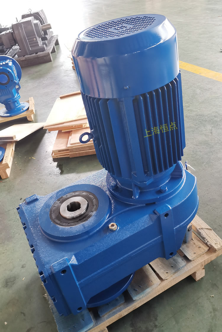 FAF87減速機 輸入配電機 輸出通孔+法蘭 實物圖